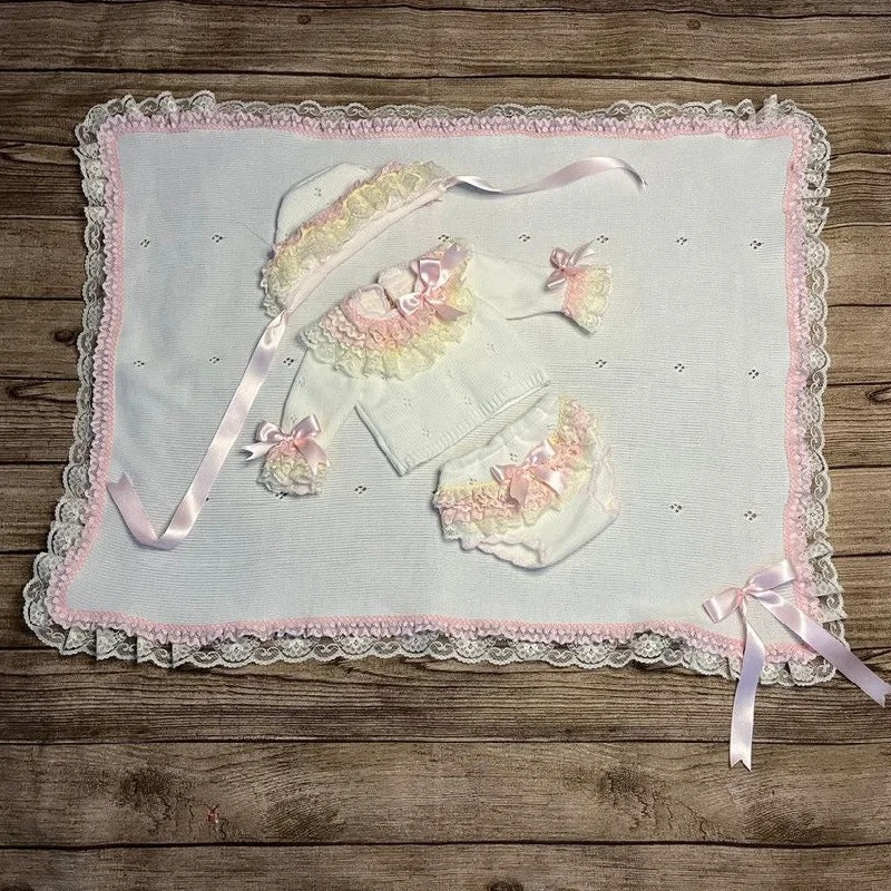 Pink and Cream Blanket Velvet unclassified dresses