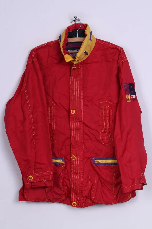D-xel Blue wave Kollektion Womens 16 XL Jacket Outdoor Wear Full Zipper Red Nylon Vintage D-xel Blue wave Kollektion Womens 16 XL Jacket Outdoor Wear Full Zipper Red Nylon Vintage