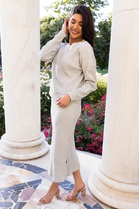 Classy And Cozy Modest Sweater Skirt