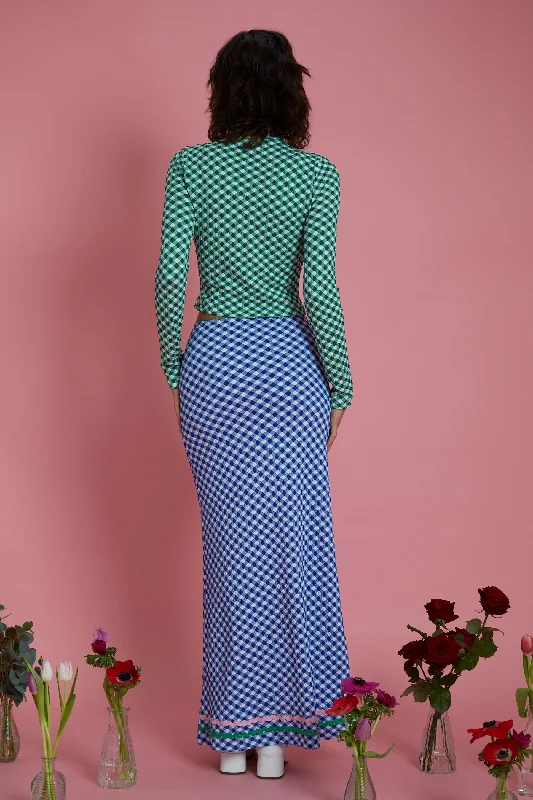 Eden Gingham Ric Rac Skirt