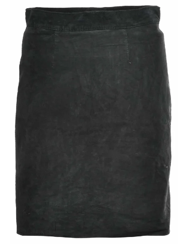 Suede Pencil Skirt - S