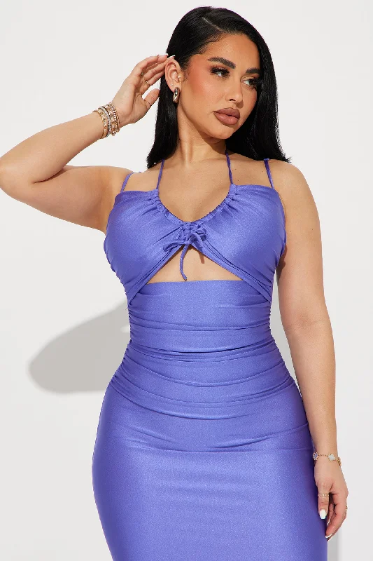 Jazmyn Tricot Gown - Periwinkle