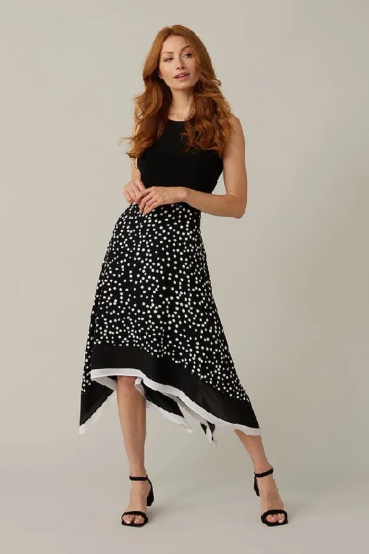 Joseph Ribkoff Polka-Dot Sleeveless Dress