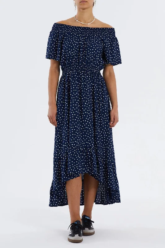 Lollys Laundry Navy Flora Dress