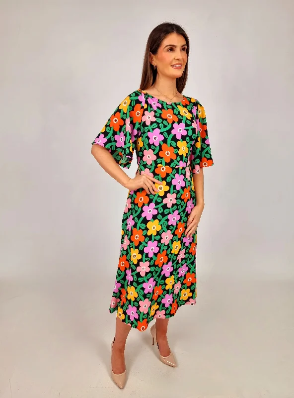 Traffic People Multi Coloured Floral Serena Dress