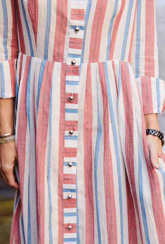 Buru x Jaimie Dewberry Shirtdress - RWB Stripe