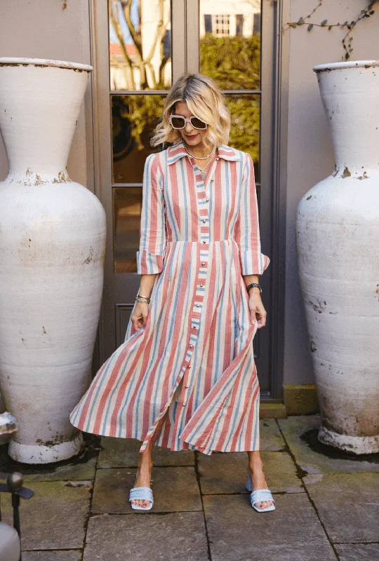 Buru x Jaimie Dewberry Shirtdress - RWB Stripe