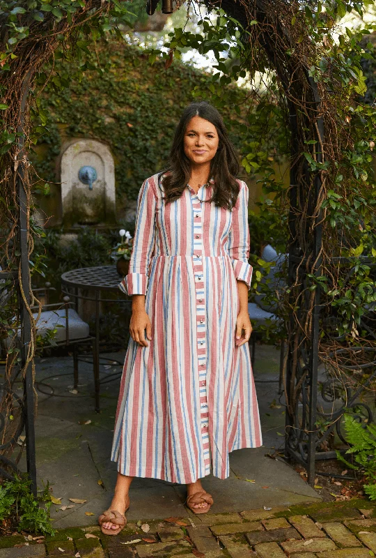 Buru x Jaimie Dewberry Shirtdress - RWB Stripe