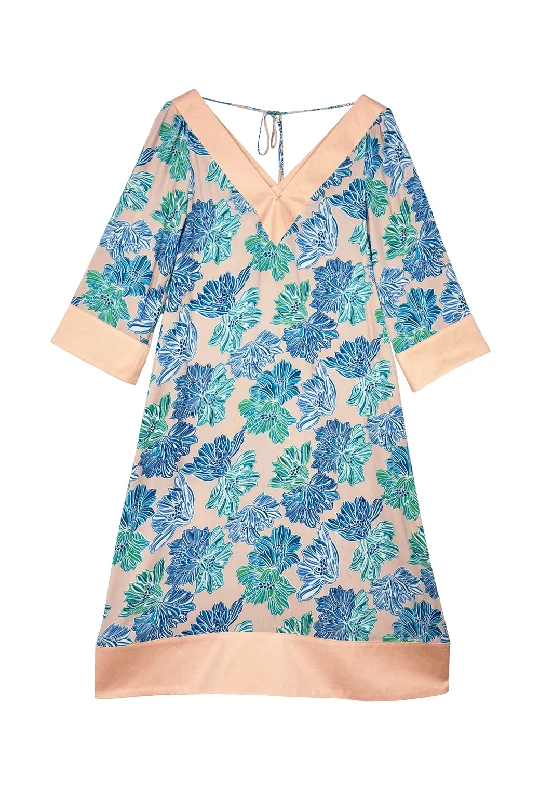 Buru x Kelly Golightly Deep V Kaftan - Lanai Print