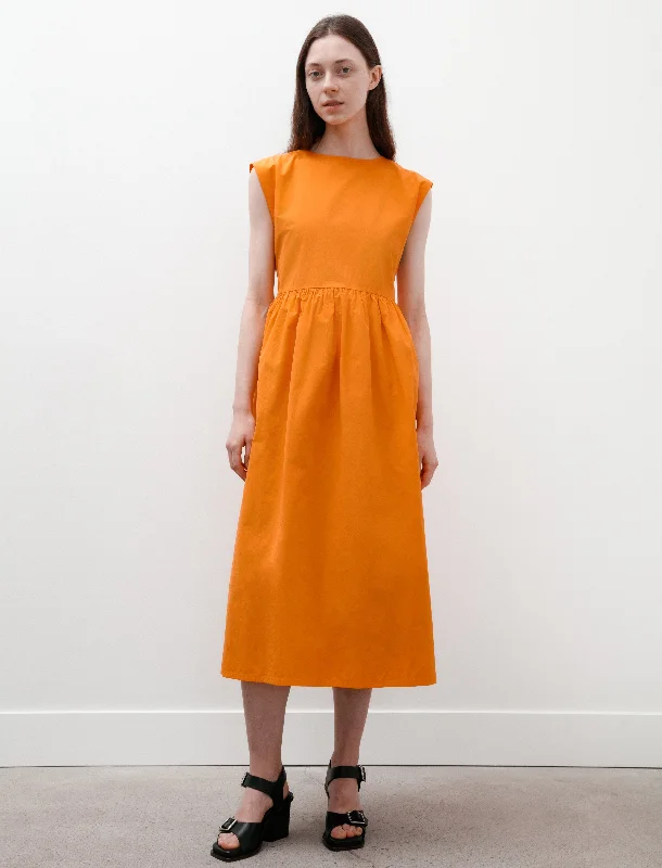 Strik Dress Orange Cotton