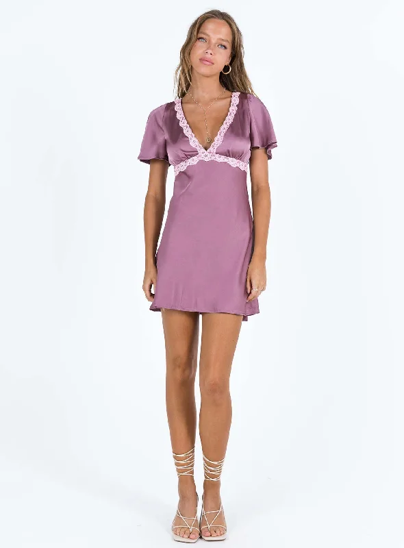 Jaron Mini Dress Mauve