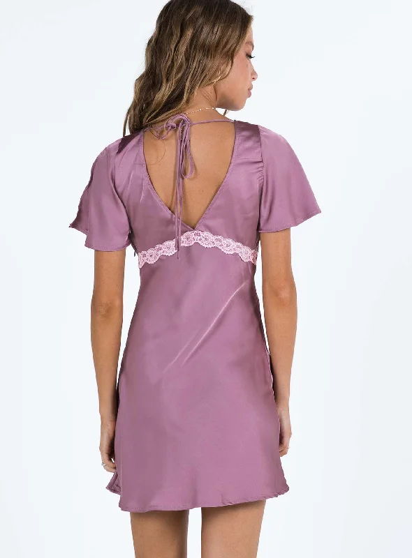 Jaron Mini Dress Mauve