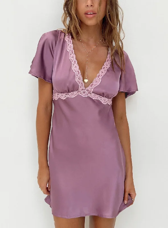 Jaron Mini Dress Mauve