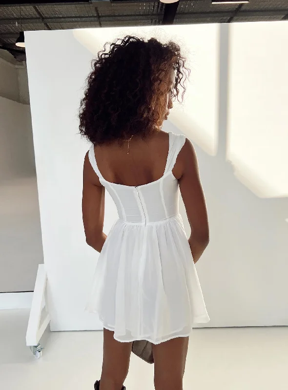 Kameliah Mini Dress White