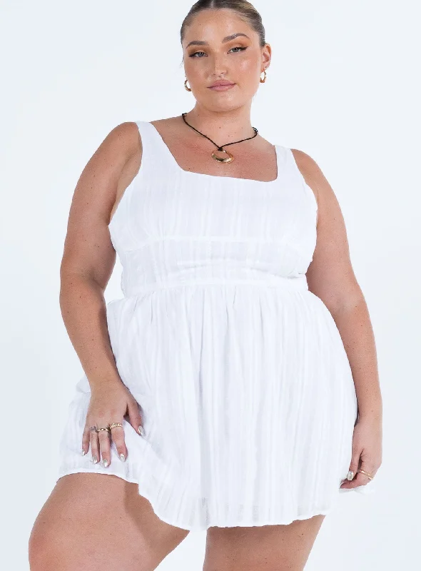 Lorinda Mini Dress White Curve