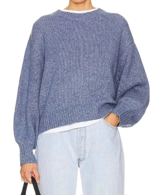 Bubble Pullover Sweater In Riverbed Fall sweaters