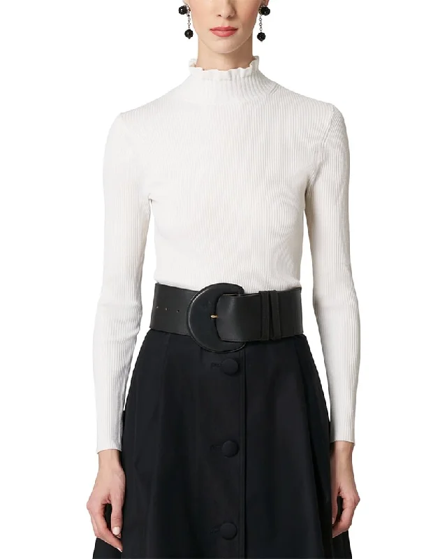 Carolina Herrera Turtleneck Wool-Blend Sweater Fashionable sweaters