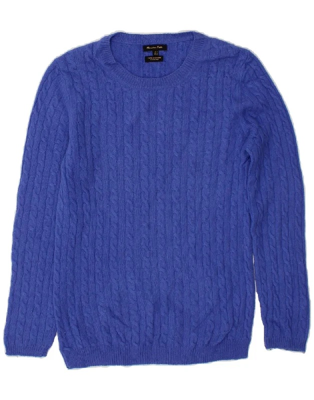 MASSIMO DUTTI Womens Boat Neck Jumper Sweater UK 12 Medium Blue North Face sweaters
