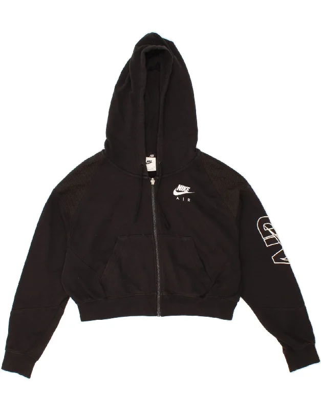 NIKE Womens Oversized Crop Graphic Zip Hoodie Sweater UK 10 Small Black Mohair sweaters NIKE Womens Oversized Crop Graphic Zip Hoodie Sweater UK 10 Small Black Mohair sweaters