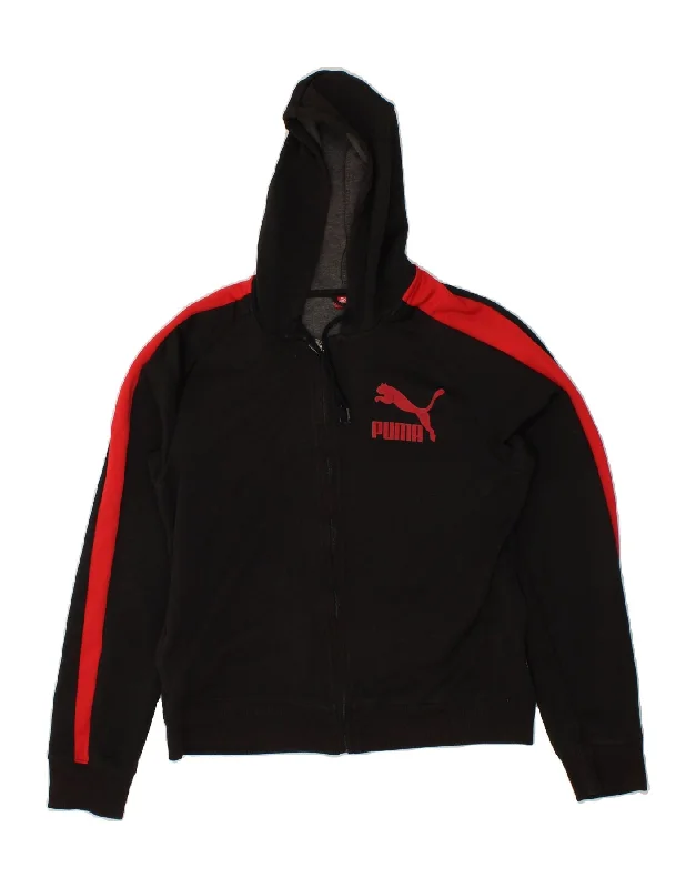 PUMA Womens Zip Hoodie Sweater UK 16 Large Black Colourblock Polyester Gucci sweaters PUMA Womens Zip Hoodie Sweater UK 16 Large Black Colourblock Polyester Gucci sweaters