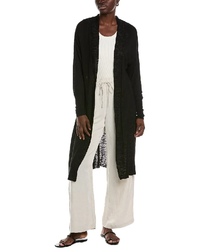 Renuar Linen-Blend Cardigan Sporty sweaters
