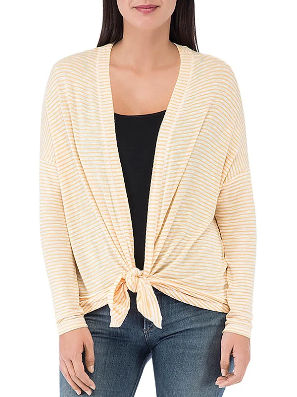 Womens Striped Open Front Cardigan Sweater Best sweaters for winter