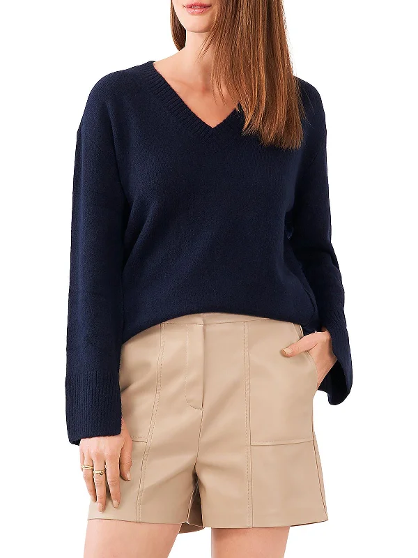 Womens V Neck Fall Pullover Sweater Best sweaters for fall