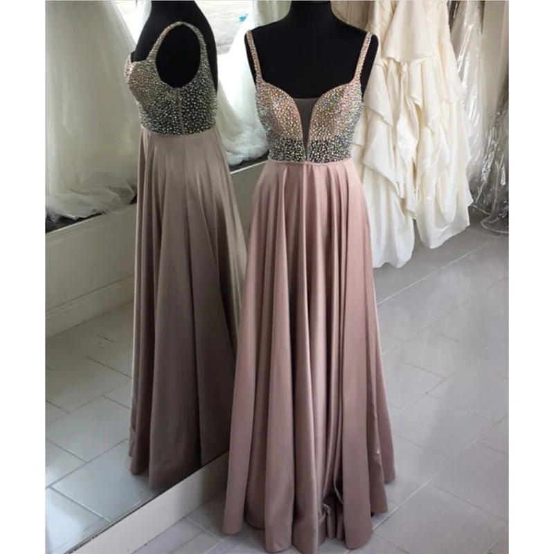 Hot Sale Spaghetti Long Formal Gowns Senior Prom Dress for Girls 2018 Preppy maxi dresses